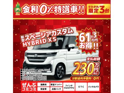 2024年初売り　1/4～1/14　車種・台数限定新車金利0％