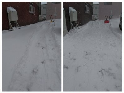 札幌市白石区にて駐車場の雪かき 便利屋タクミ豊平区美園店