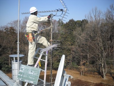 松戸市発注の地デジ工事が終わりました。