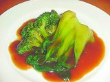 季節野菜の炒めかき油風味