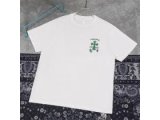 CHROME HEARTS Tシャツ グリーン×ブラッククロスデザイン ストリート感抜群 クロムハーツ