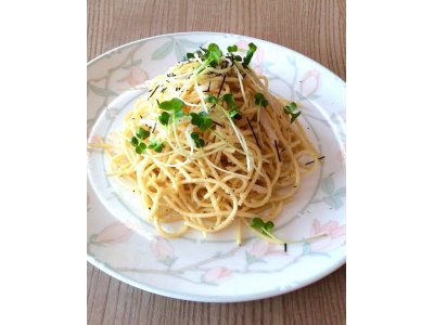 イカの明太子クリーム風味パスタ