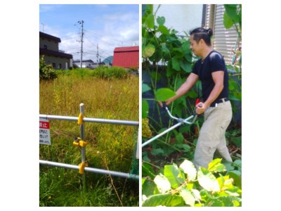札幌市南区にて草刈作業 便利屋タクミ