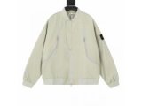 最新トレンド STONE ISLAND シャツジャケット ジップポケット モダンデザイン 軽量素材 ストーンアイランド