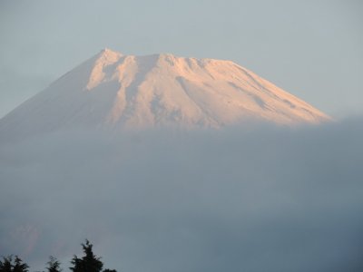 真っ白な富士
