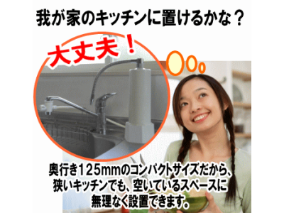 レンタル浄水器／我が家のキッチンに置けるかな？