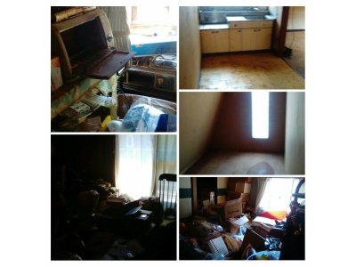 白石区東札幌にて一軒家からの不用品回収 作業終了 札幌市便利屋タクミ