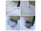 札幌市厚別区にて高圧洗浄の為の雪掘り