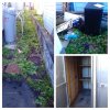 管理会社の依頼でアパート周りの放置物撤去処分　北広島市　便利屋タクミ　