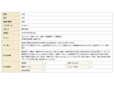 ★お客さまの声★（口コミ、評価）