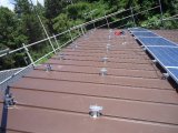 立平葺屋根の太陽光発電工事