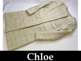Chloe/クロエ ツイードコート ベージュ38