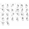 手旗信号と指文字