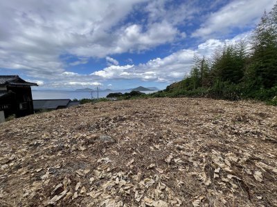 荘内半島の端のほうにある高台のオーシャンビューな土地