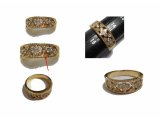 K18指輪サイズを大きくしますのと失くなったダイヤを取付けます。