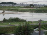 柏原市の今日の大和川の風景