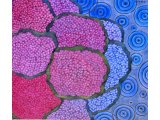 油彩画「紫陽花と雨」作品の紹介　　１９８７年頃の作品
