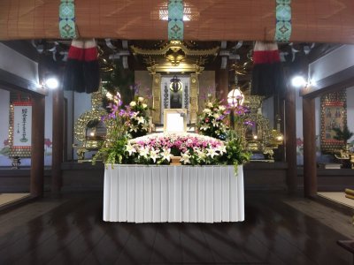 寺院葬儀おくり花飾り②
