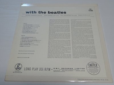 『WITH THE BEATLES』 UKモノラル　究極の極美ジャケ　これ以上美しいジャケがあったら…