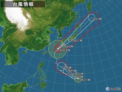 また台風が近づいてますね