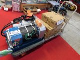 機械据付け用シルバーウインチ100vで1000kg牽引可能