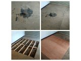 北区太平にて　車庫内の床の修繕　札幌市便利屋タクミ