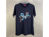 GUCCI Tシャツ 蛇モチーフ ロゴグラフィック ネイビーカラー グッチ
